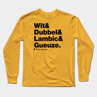 Belgian Beer Styles Long Sleeve T-Shirt